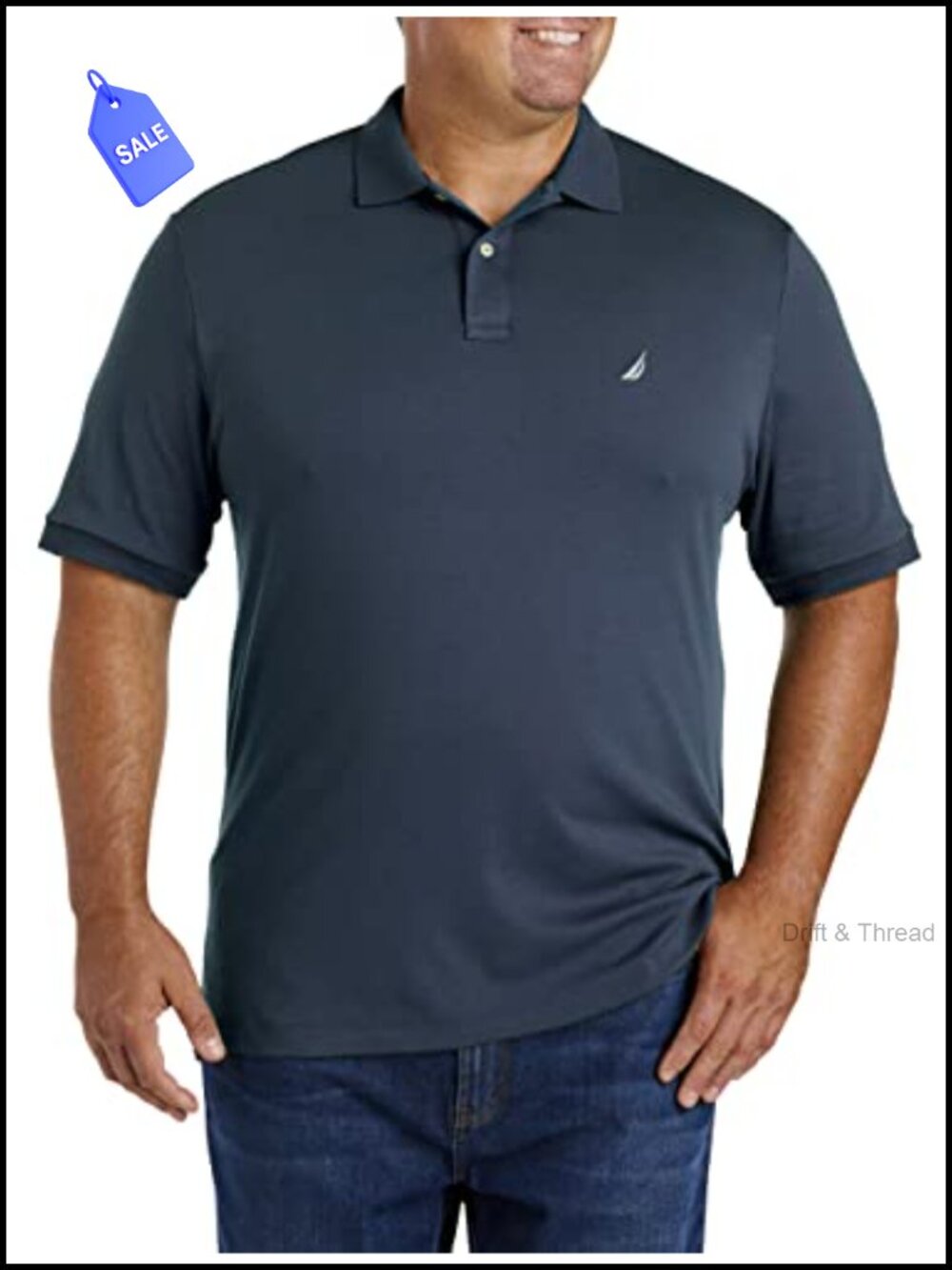 Men's Performance Pique Polo Shirt Classic Fit Short Sleeve Soft Cotton
